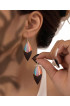 Hand Painted Wooden Earrings